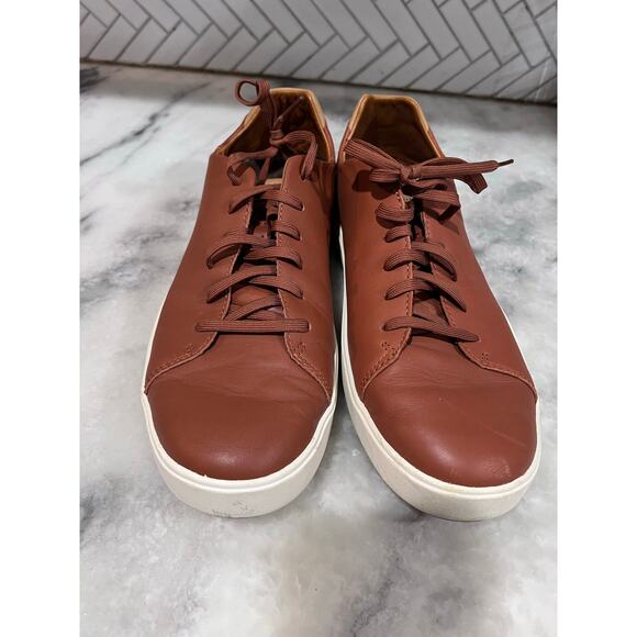 Olukai Laeahi LII Men’s 11 Leather Brown Low Top Casual Sneakers 10455-KNKN main image 8